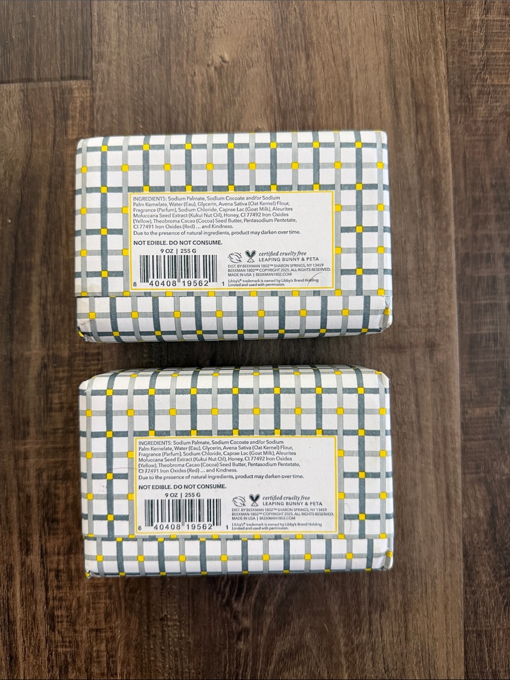 Beekman 1802 Classic Pumpkin Pie & Cream Goat Milk 9 oz. Bars, Set of 2 NEW! - Picture 4 of 4